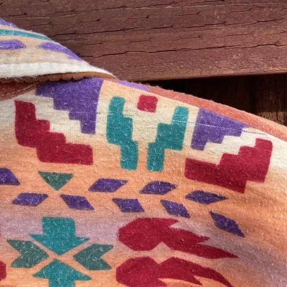 Vintage Roper Southwestern print flannel shirt - Picture 3 of 11